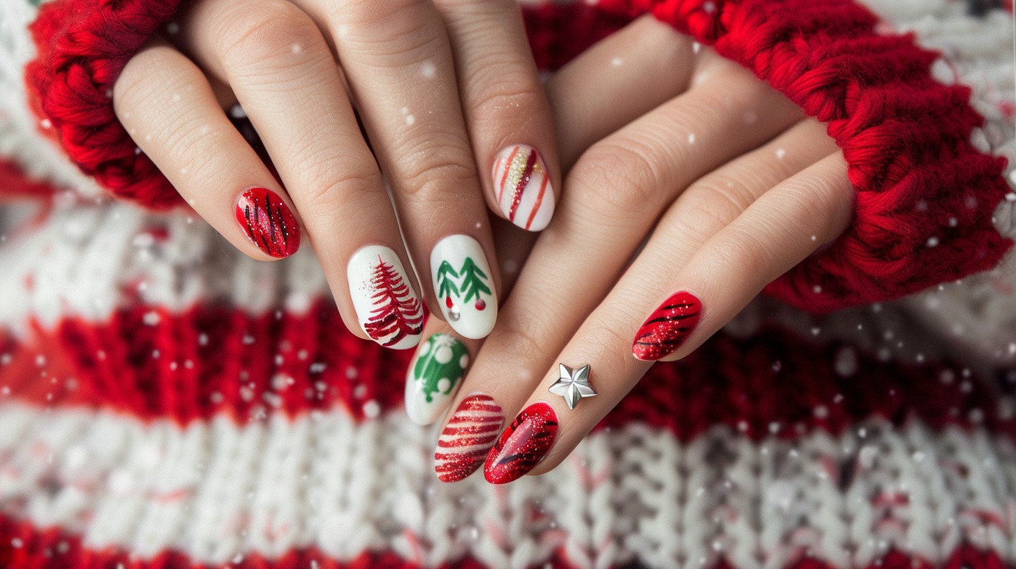 30 Trendy White Christmas Nails: A Festive Nail Art Dive